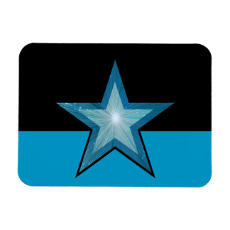 Blue Star flexible magnet black blue