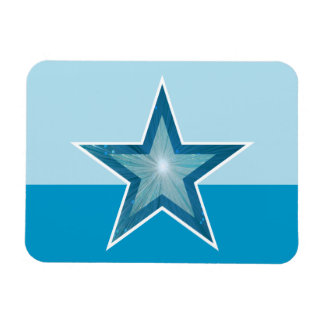 Blue Star flexible magnet blue two colour