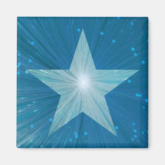Blue Star fridge magnet square