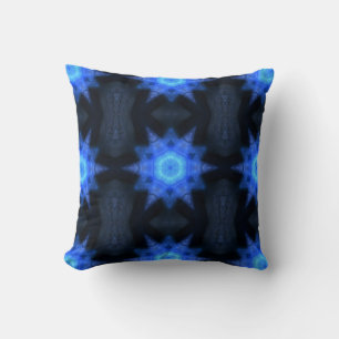 Blue Star Kaleidoscopic Cushion