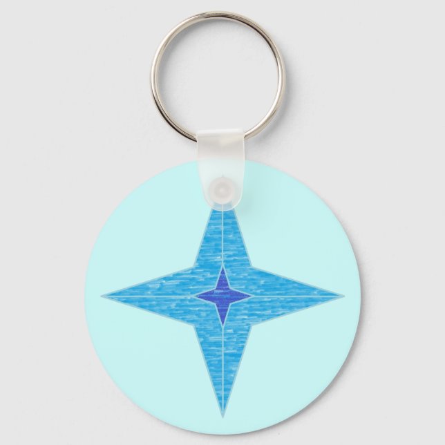Blue Star Keychain (Front)