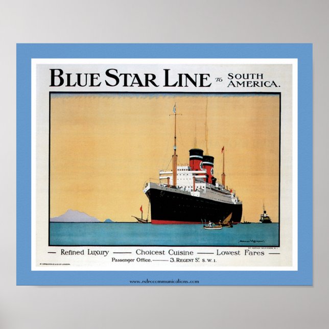 Blue Star Line Poster (Front)