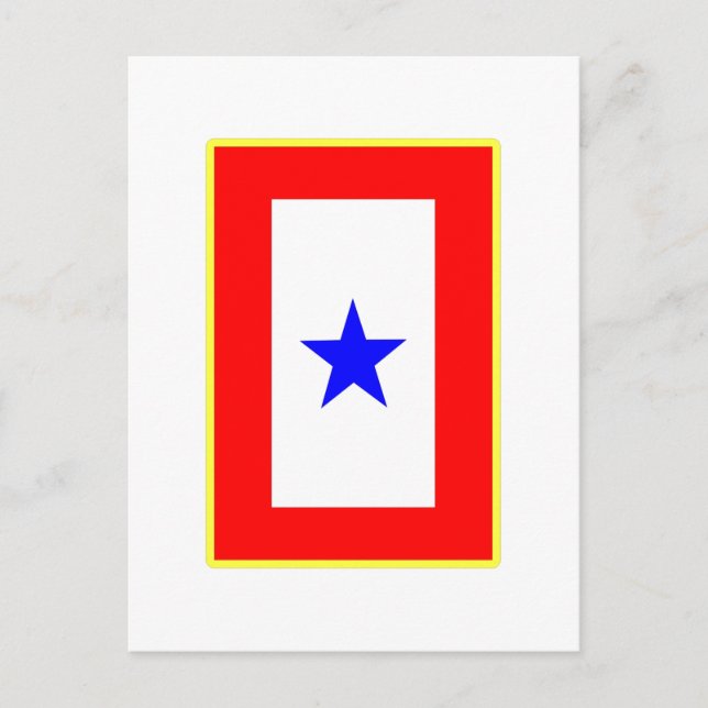Blue Star Mother Postcard (Front)
