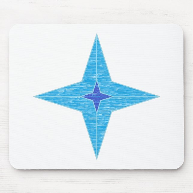Blue Star Mouse Pad (Front)