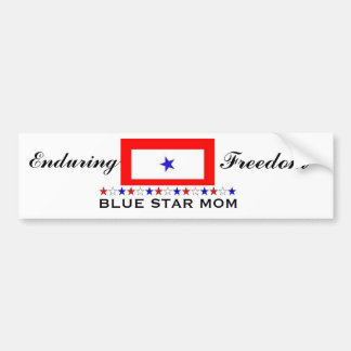 Blue Star Mum Bumper Sticker