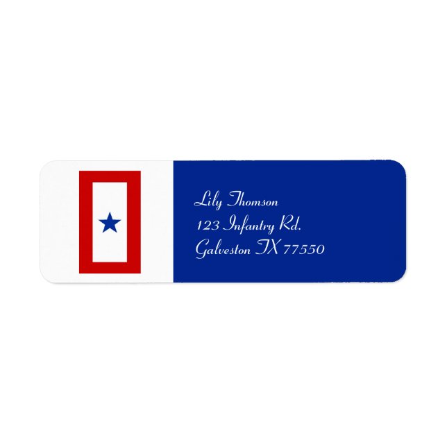 Blue Star Mum Military Personalised (Front)