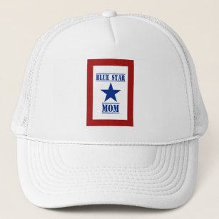 Blue Star Mum Military Trucker Hat