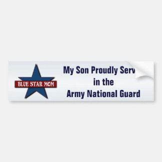 Blue Star Mum   Son in Army National Guard Bumper Sticker