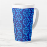 Blue Star Of David Hanukkah Latte Mug<br><div class="desc">*Customise by resizing tiled image.</div>