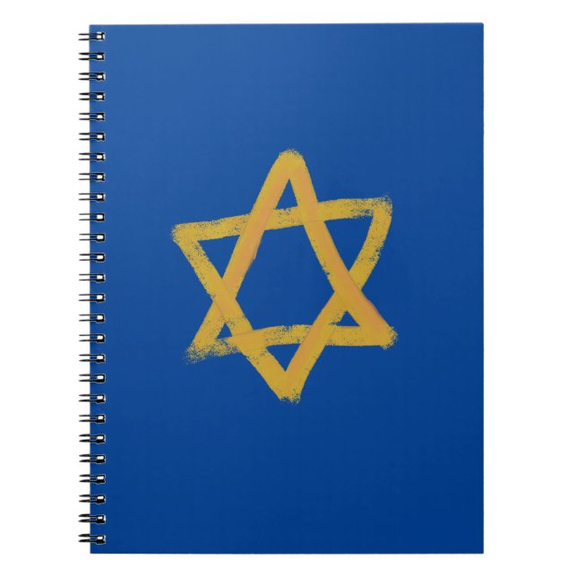 Blue Star of David Notebook (Front)