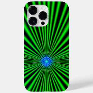 Blue Star on green Light Case-Mate iPhone 14 Pro Max Case