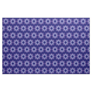 Blue Star Pattern Fabric