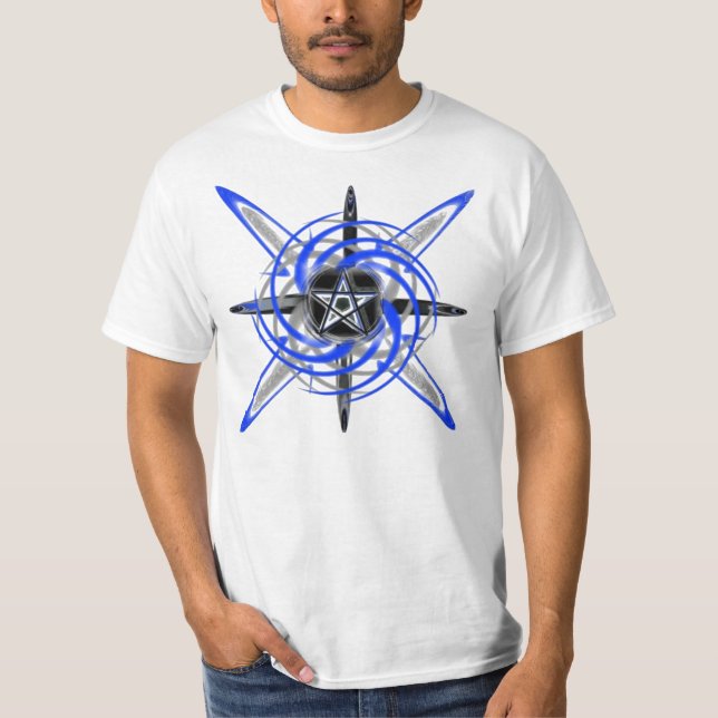 Blue Star Pentagram T-Shirt (Front)