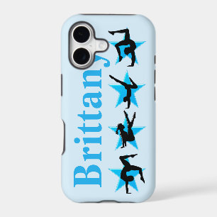 BLUE STAR PERSONALIZED GYMNASTICS IPHONE CASE