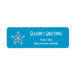 Blue Star 'Season's Greetings' small blue