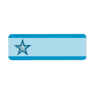 Blue Star stripe small pale blue plain
