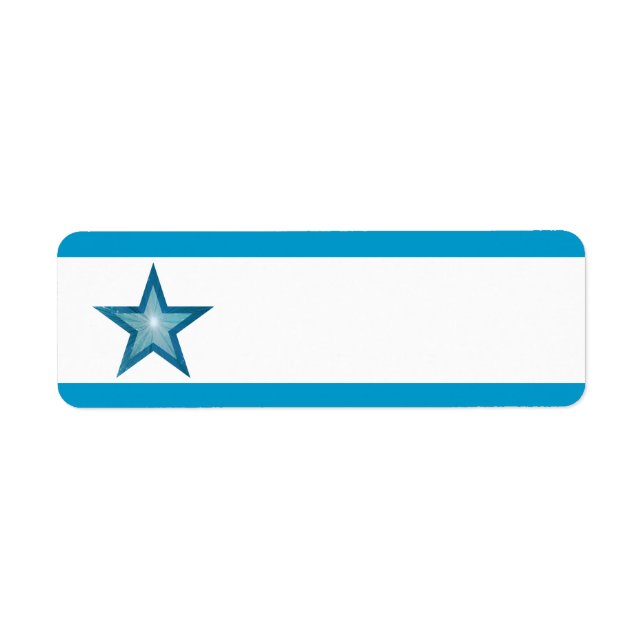Blue Star stripe small white plain (Front)