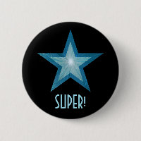 Blue Star 'SUPER!' button black