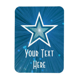 Blue Star 'Text' flexible magnet vertical