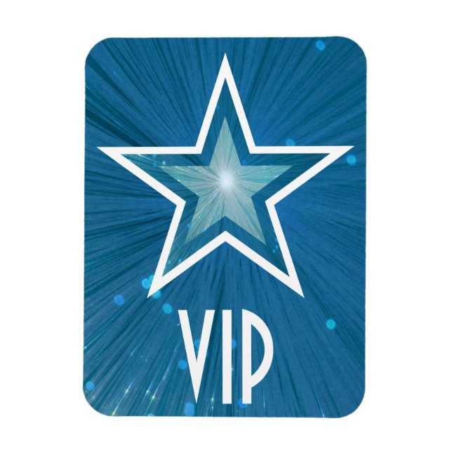 Blue Star 'VIP' flexible magnet (Vertical)