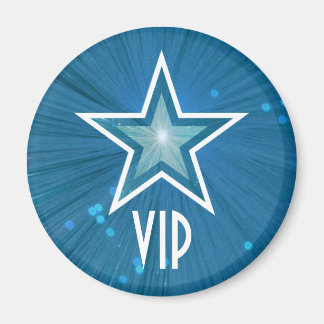 Blue Star 'VIP' fridge magnet round