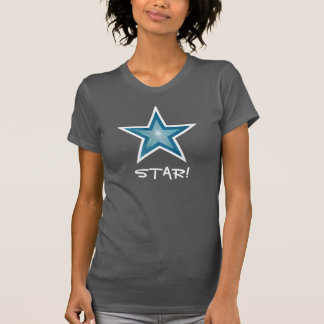 Blue Star White 'STAR!' ladies' t-shirt grey