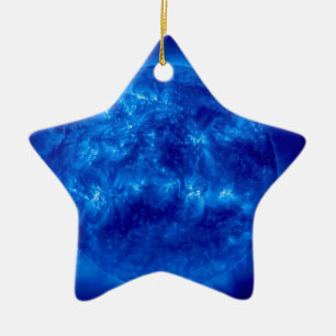 Blue Star Yellow Star Ceramic Tree Decoration