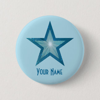 Blue Star 'Your Name' button pale blue