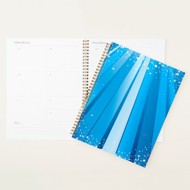 Blue Starburst Sparkle with Shining Light Rays Planner (Creator Uploaded)