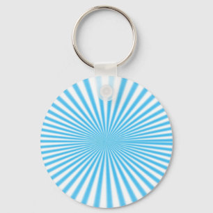 blue starbust cool design key ring