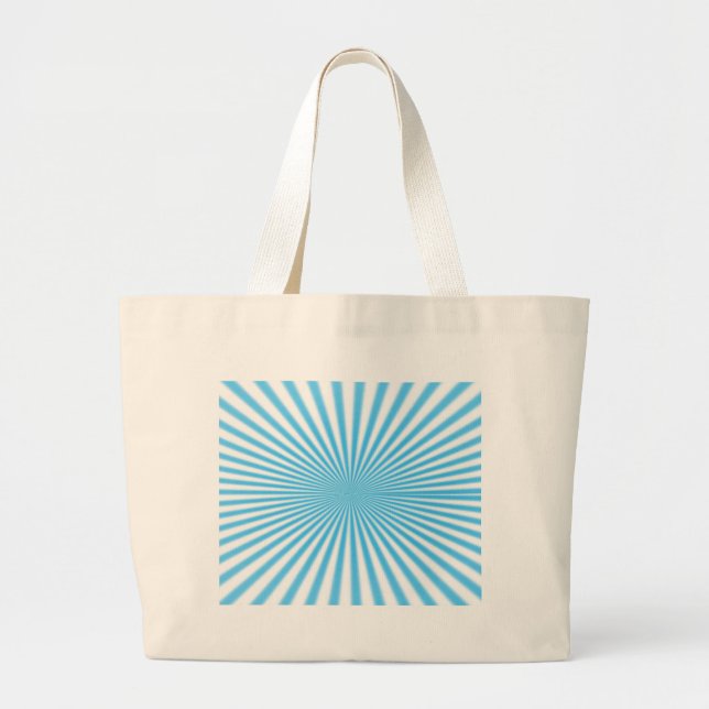 blue starbust cool design large tote bag (Front)