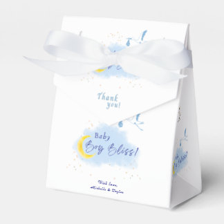 Blue Starlit Baby Boy Bliss Stork Special Delivery Favour Box