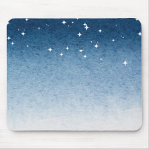 Blue Starry Gradient Mousepad