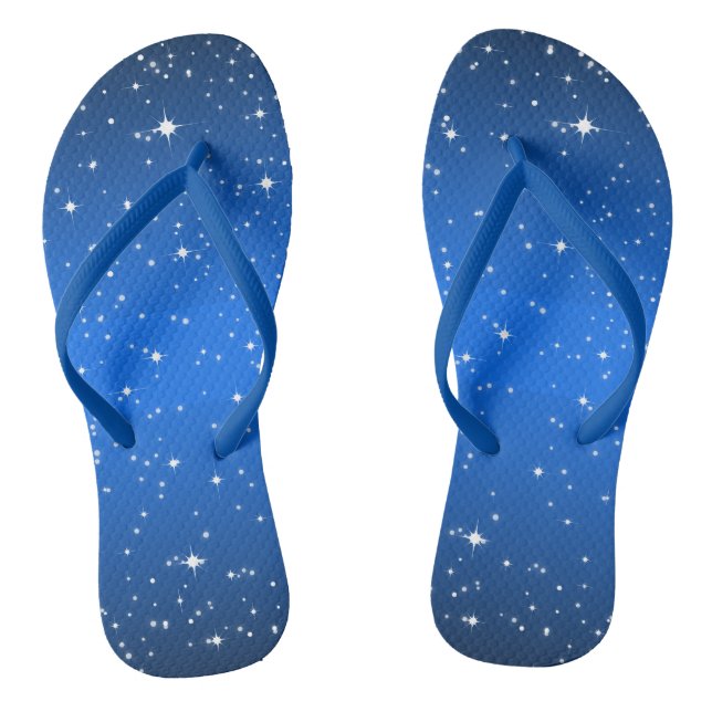 Blue Starry Night Jandals (Footbed)