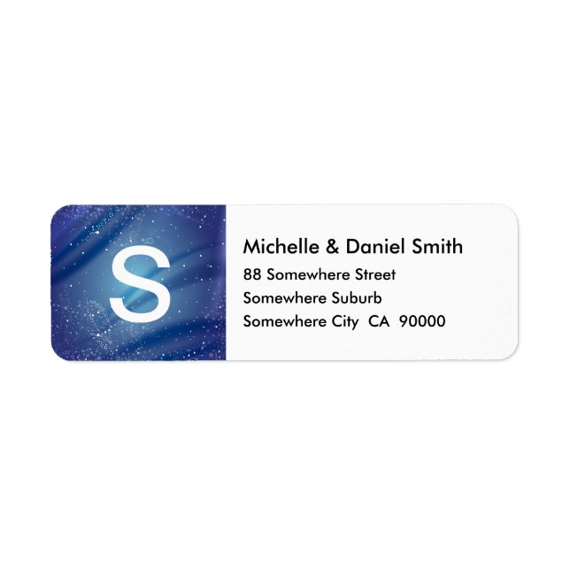 Blue Starry Night Monogram (Front)
