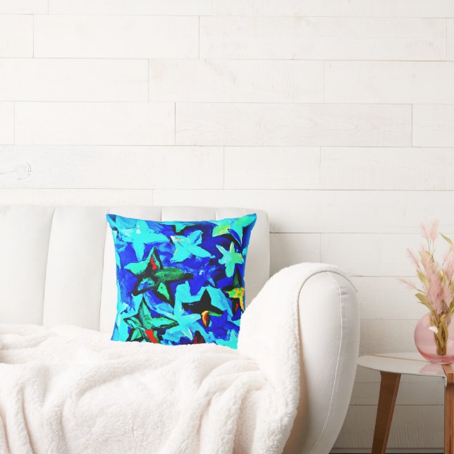 Blue Starry Night Sky. Buy Now Cushion (Couch)