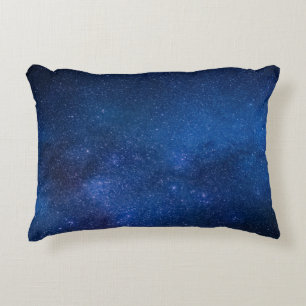 Blue starry night sky   Zazzle_Growshop. Decorative Cushion