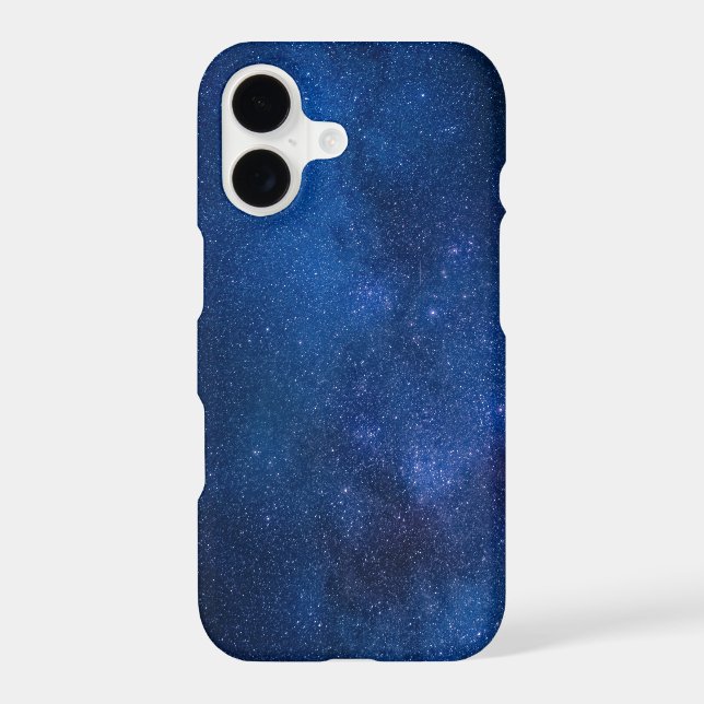 Blue starry night sky | Zazzle_Growshop. iPhone Case (Back)