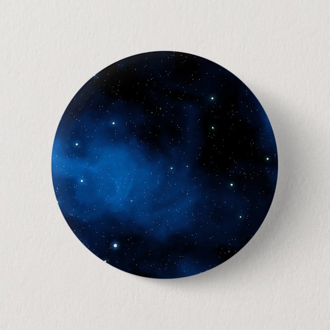 Blue Starry Sky 6 Cm Round Badge (Front)