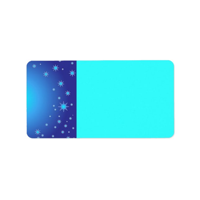 Blue Stars Address Label (Front)