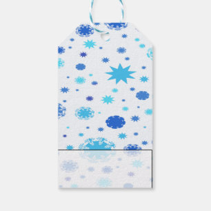 Blue Stars and Snowflakes Gift Tags