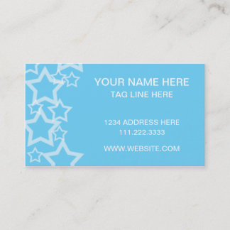 blue stars business card