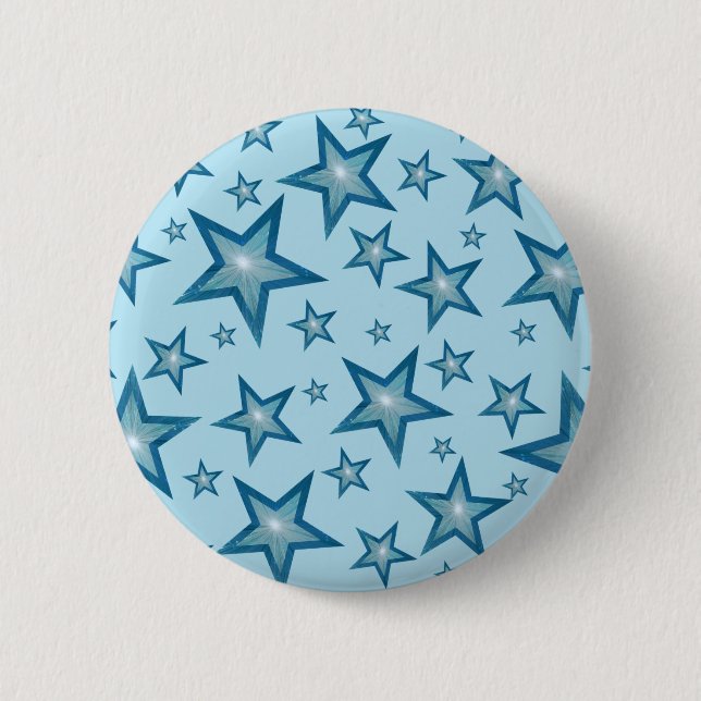 Blue Stars button pale blue (Front)