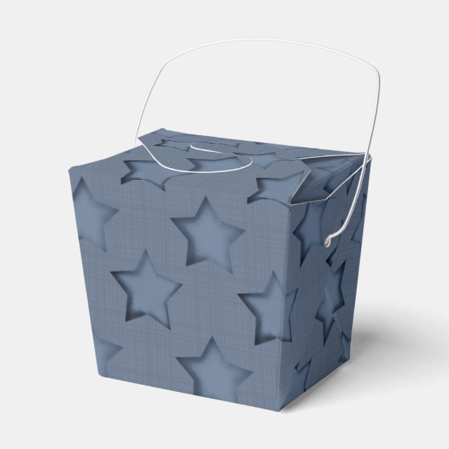 Blue stars favour box (Front Side)