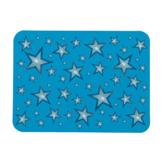 Blue Stars flexible magnet blue