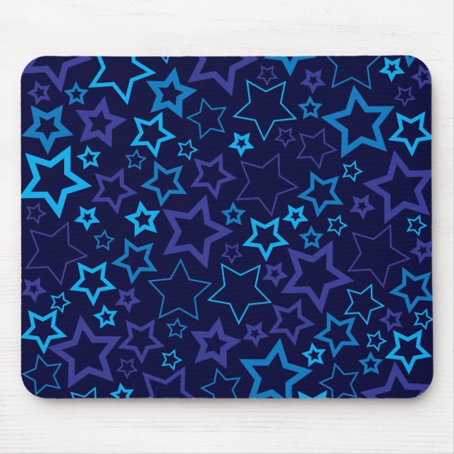 Blue Stars Mouse Pad (Front)