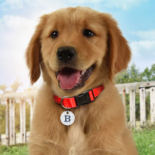 Blue Stars Personalised ID Dog Tag