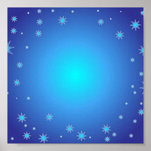 Blue Stars Poster