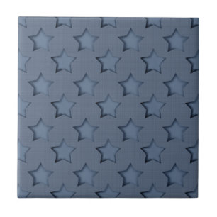 Blue stars tile