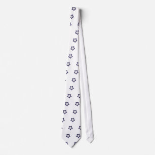 Blue Stars with Music Notes Tie
